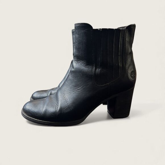 Women's Timberland Atlantic Heights Double Gore Chelsea Boots Black US 7.5 - Picture 10 of 14